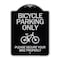 Signmission Bicycle Parking Please Secure Your Bike Properly Heavy-Gauge Aluminum Sign, 24" x 18", BS-1824-24319 A-DES-BS-1824-24319 - alternate 1